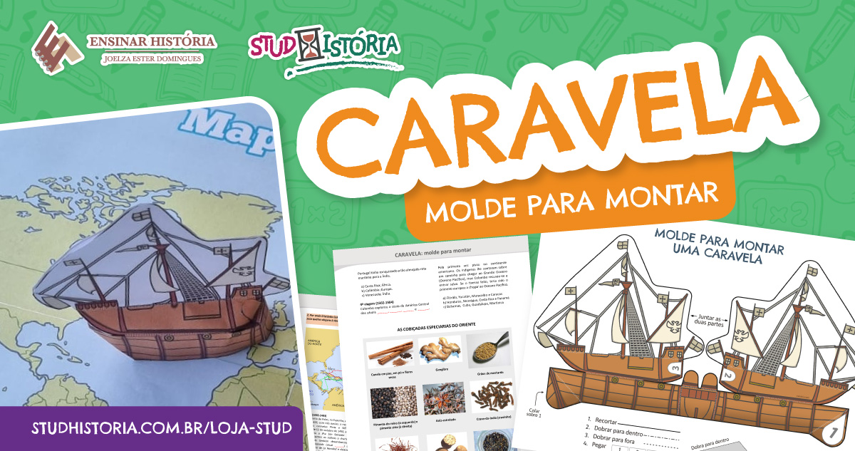 Caravela Molde Para Montar E Atividades Mapas Studhist Ria