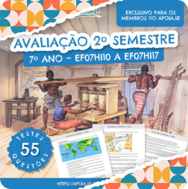 AVALIAÇÃO 2º SEMESTRE – 7º ANO: 55 testes