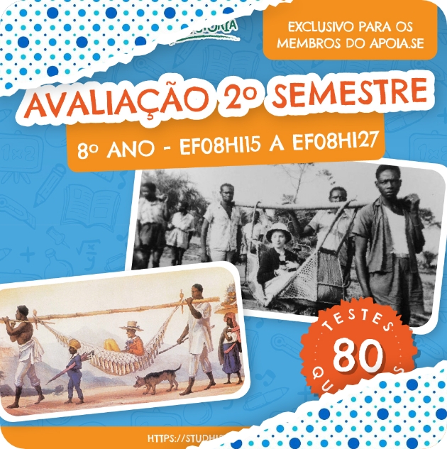 AVALIAÇÃO 2º SEMESTRE – 8º ANO: 80 testes