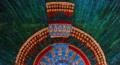 O magnífico cocar de Montezuma, o imperador asteca