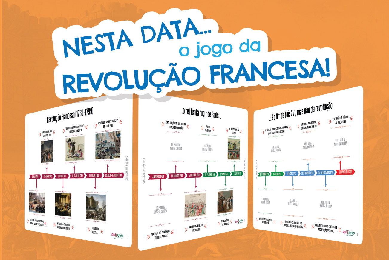 Atividades de história: Cruzadinha sobre a Revolução Francesa