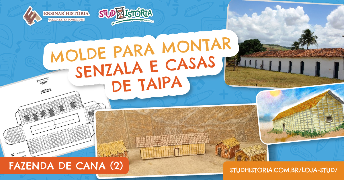 Fazenda de cana (2): molde para montar a senzala e casas de taipa ...