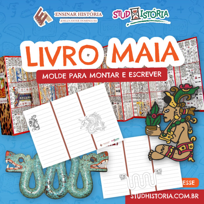 Livro maia para montar e escrever