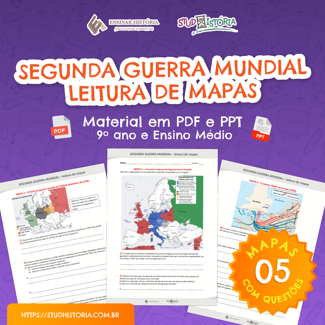 Segunda Guerra Mundial - Leitura De Mapas
