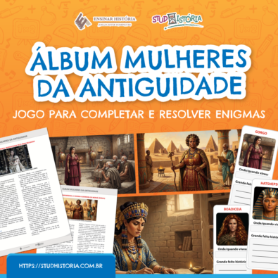 Álbum Mulheres da Antiguidade – Jogo de enigmas